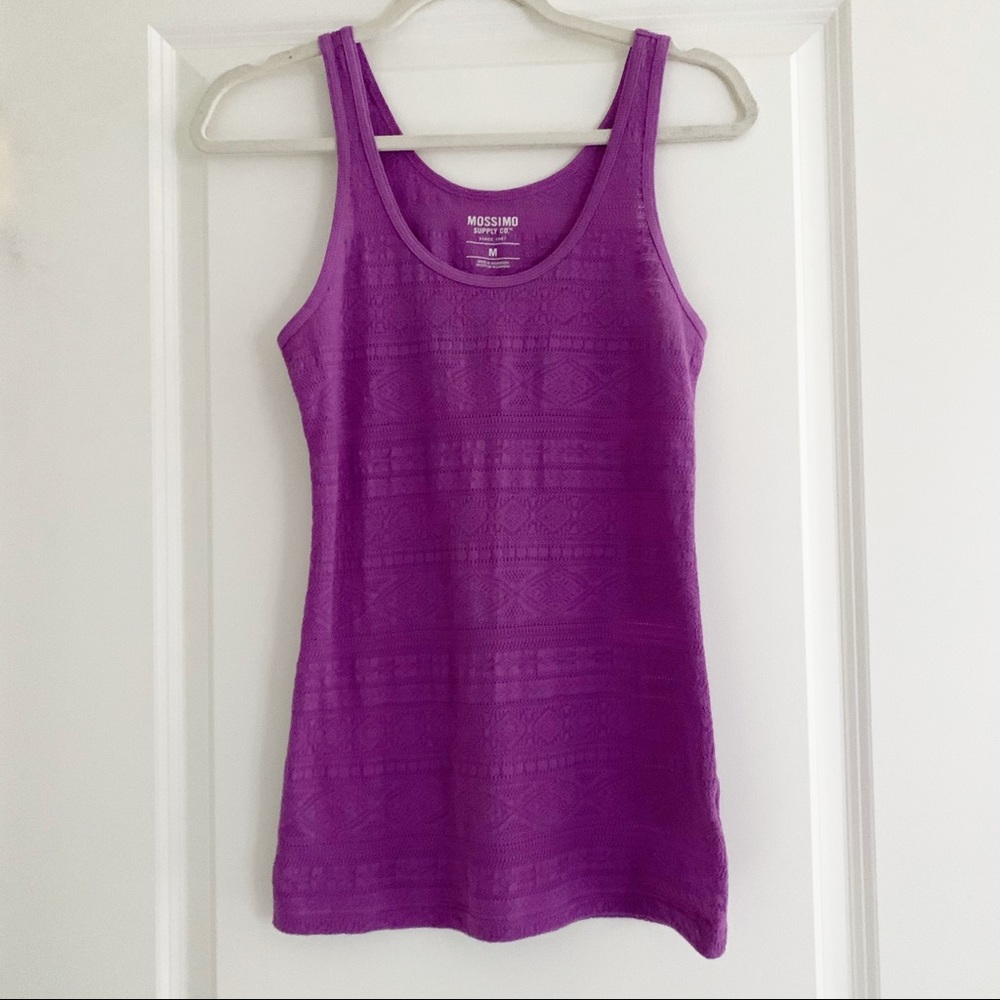 Mossimo Lace Tank Top Purple Medium Target